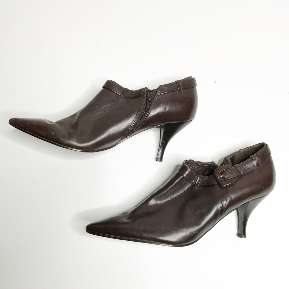 NINE WEST | Low Heel Ankle Booties